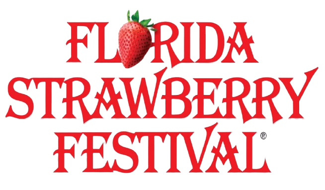 Florida Strawberry Festival logo with strawberry image